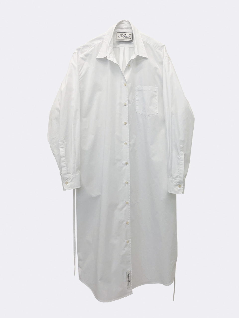 Classic oversize shirts dress_white