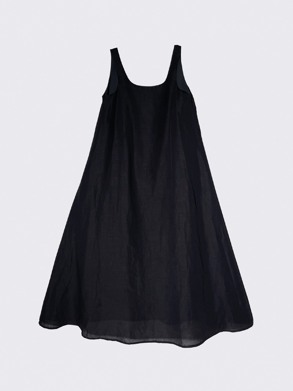 [-30%]Linen maxi dress_black
