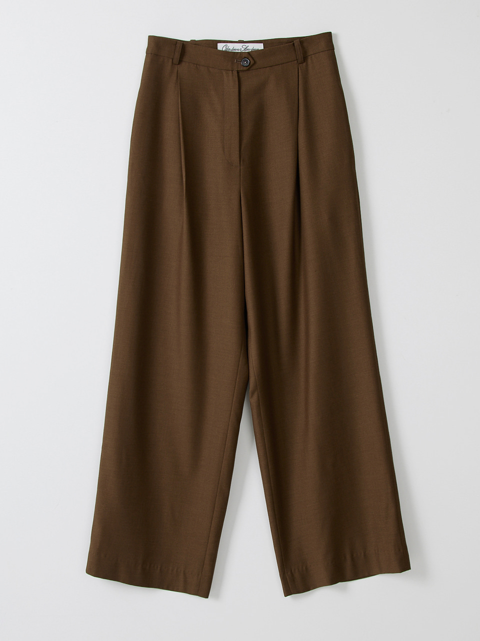 [-20%]Classic wide leg pants_brown