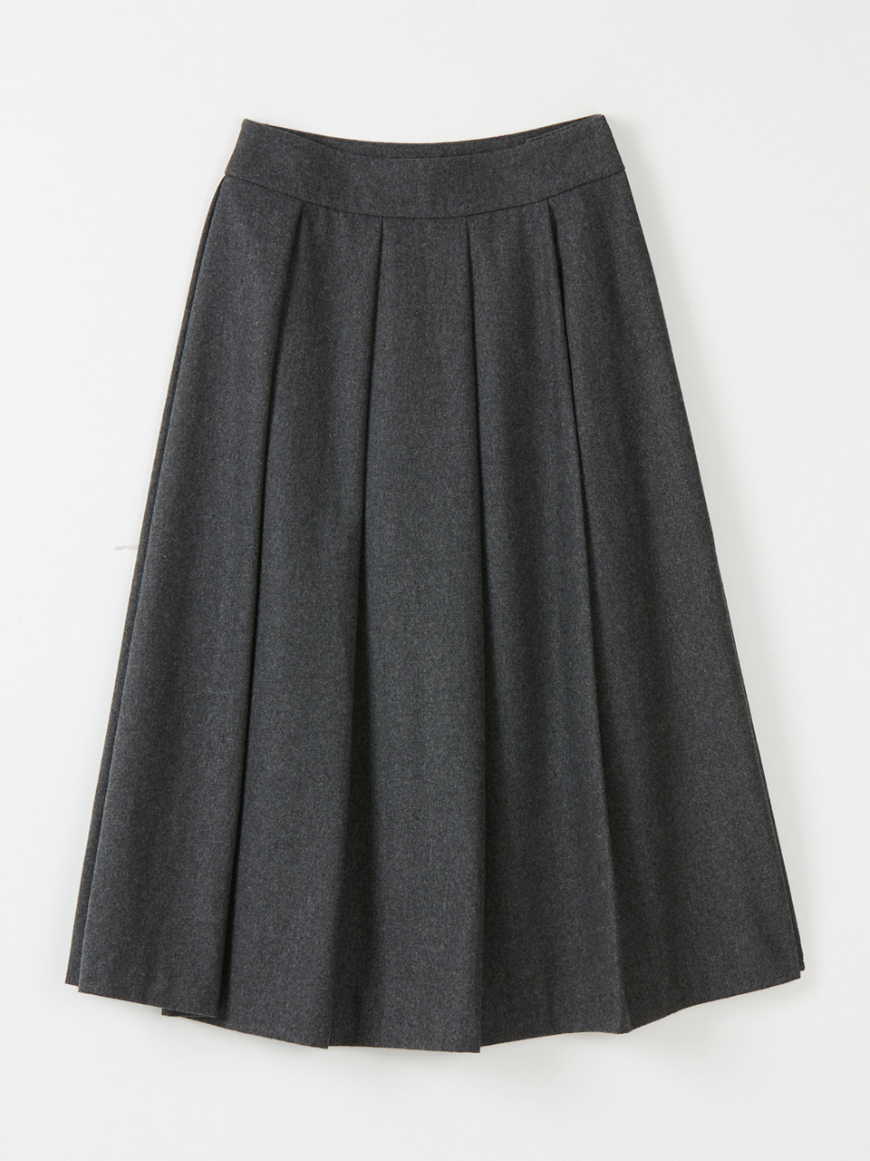 Classic flared skirts_charcoal