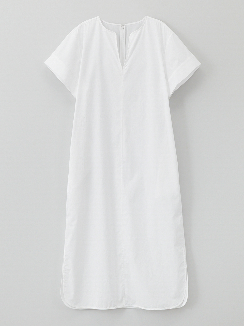 Classic cotton tunic dress_white