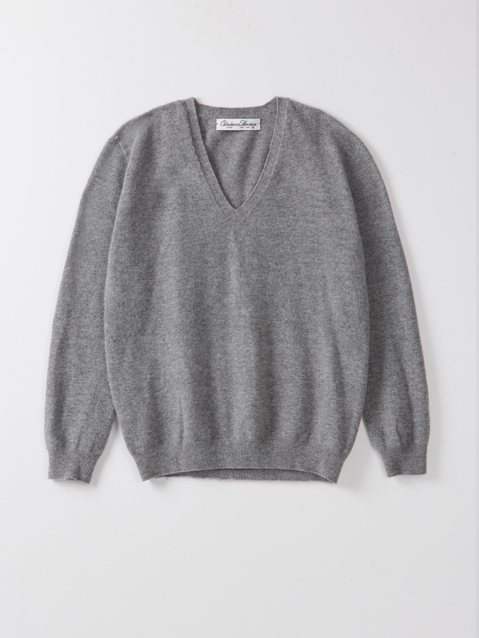 Wool cashmere v-neck knit_grey (10월 초 재입고 예정)