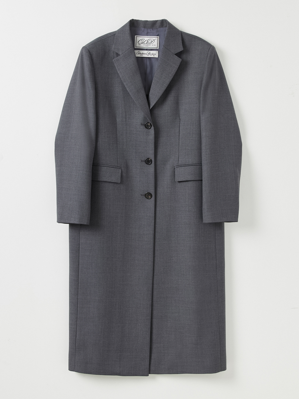 Wool-blend single coat_charcoal