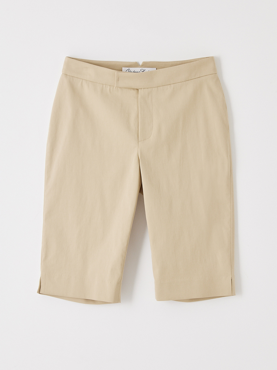 Classic twill strech shorts_beige