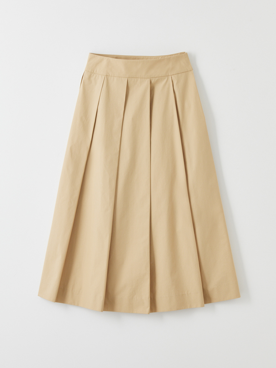 Classic flared skirts_beige