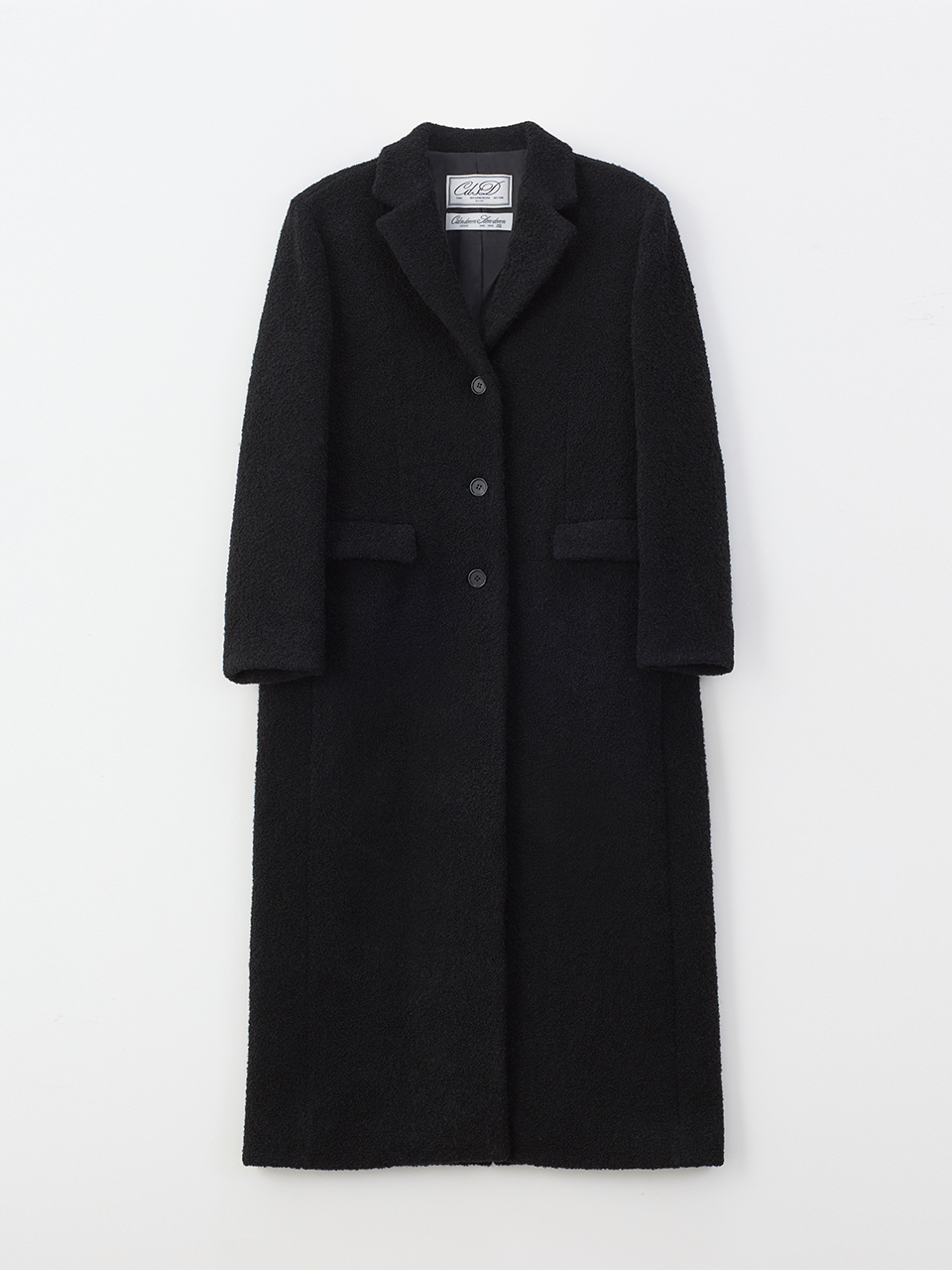 [PRE-ORDER] Chloe wool boucle maxi coat_black